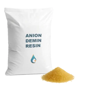 Bagged anion demin resin for water deionisation systems