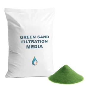 Bagged Greensand filter media for water treatment systems