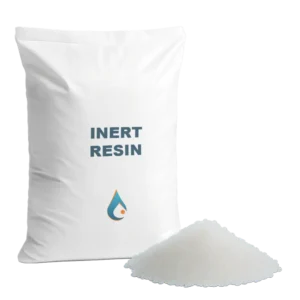 Bagged inert resin for water treatment systems