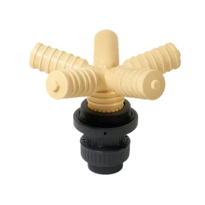Lower lateral system with six PP laterals and PVC flanged hub for pressure vessels